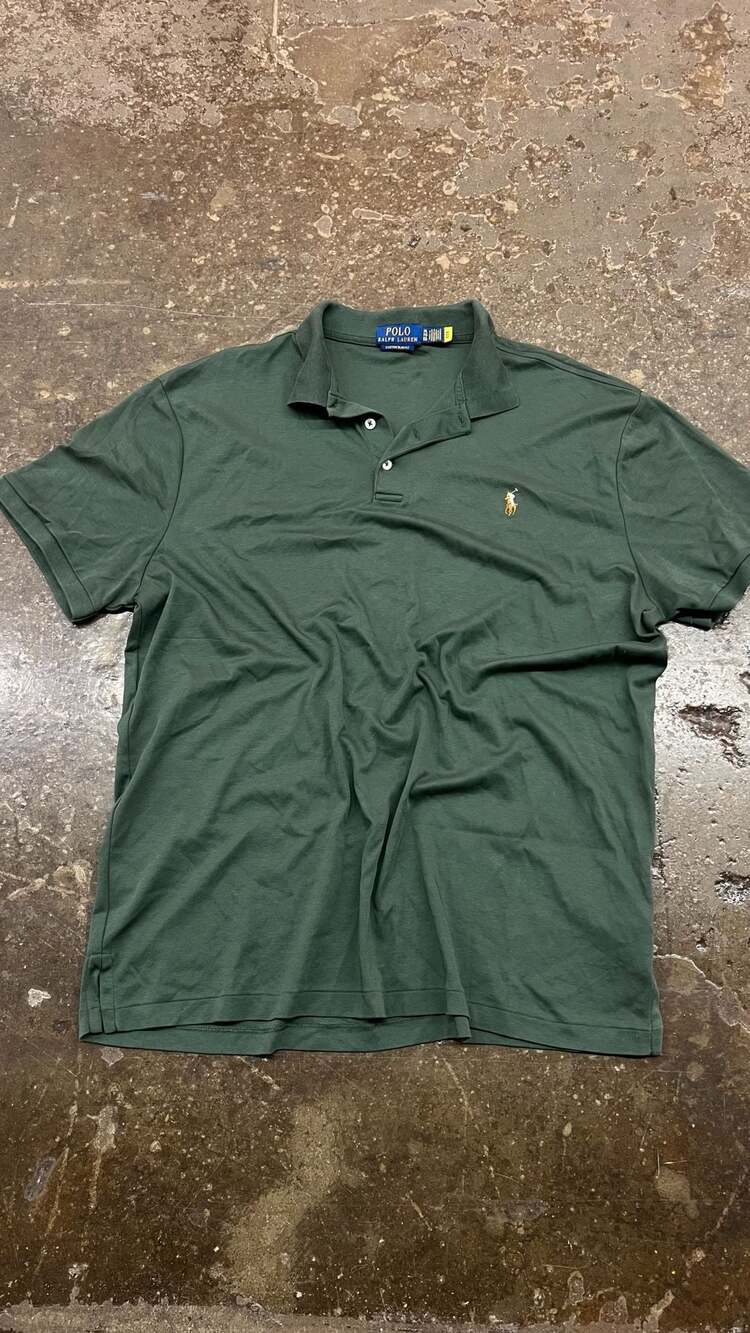 Polo Ralph Lauren Custom Slim Fit Polo Shirt Size XL Green